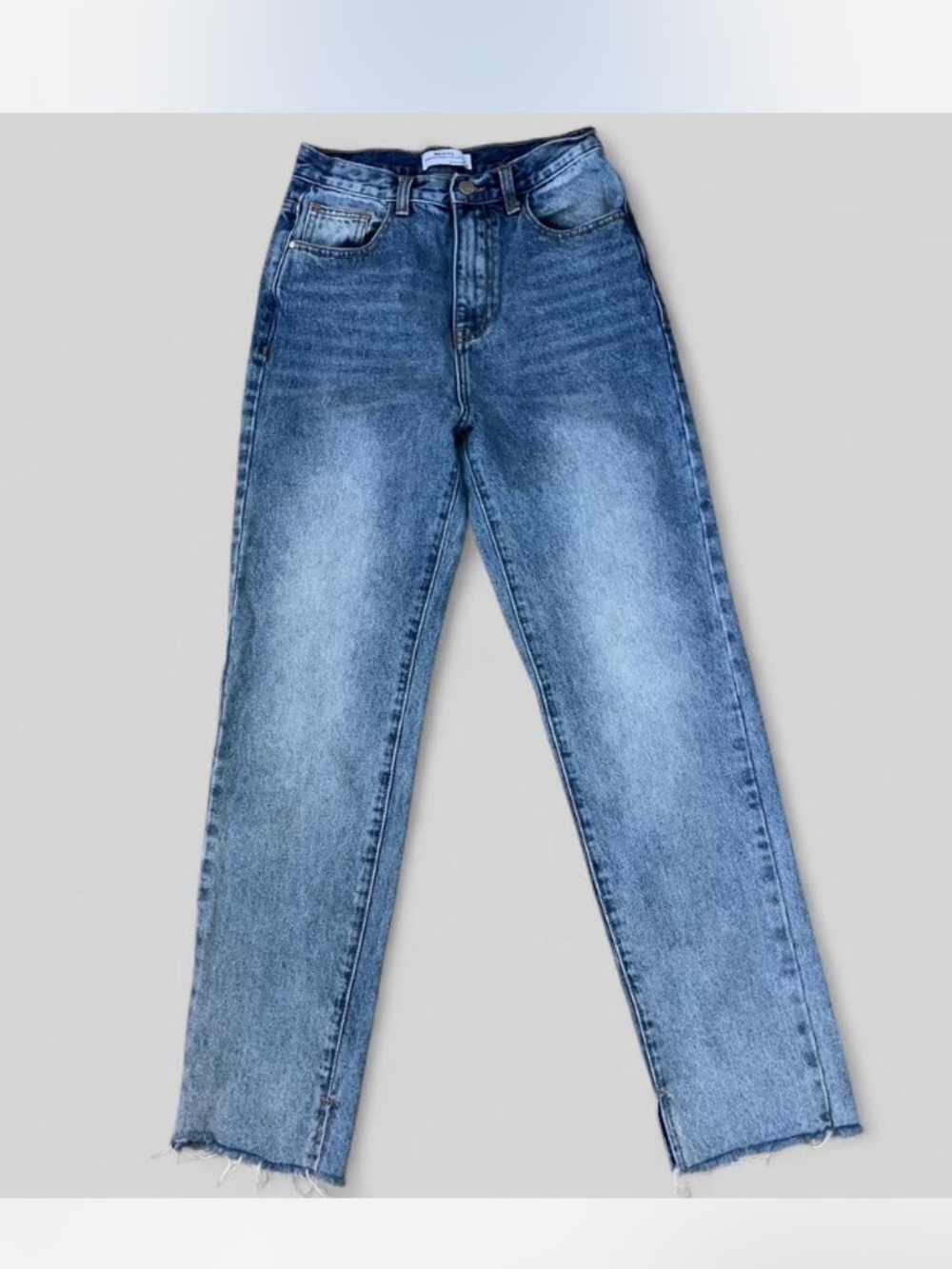 Redial Jeans Frayed Side slit hem high rise women’s US Sz 2 EURO 36